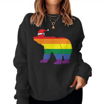 Xmas Gay Bear Gay Dad Couple Christmas For Men Women Sweatshirt | Mazezy