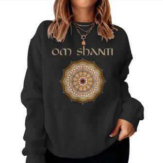 Yoga Teacher Om Shanti Reiki Holistic Healer Women Sweatshirt | Mazezy