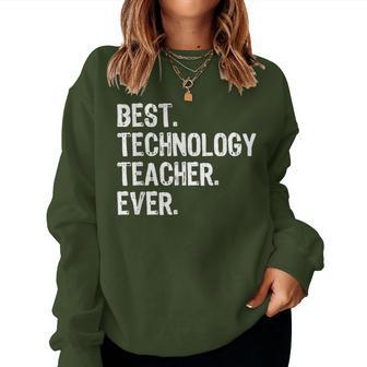 Best Technology Teacher Ever Christmas Women Sweatshirt | Mazezy
