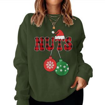 Chest Nuts Matching Chestnuts Christmas Couples Women Women Sweatshirt | Mazezy