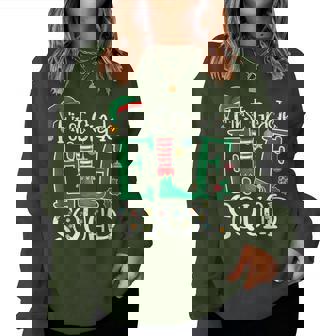 Elf Squad 1St First Grade Teacher Christmas Students Women Sweatshirt - Thegiftio