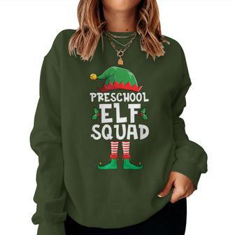 Preschool Elf Squad Christmas Teacher Student Matching Women Sweatshirt - Monsterry CA