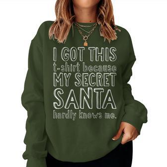 Secret Santa Christmas Work Favor Men Women Sweatshirt - Monsterry UK
