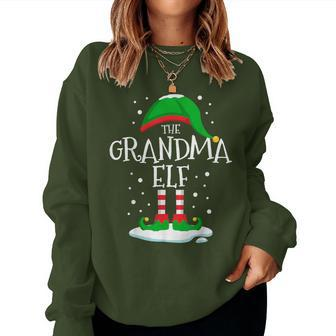 The Grandma Elf Christmas Family Matching Xmas Group Women Sweatshirt - Thegiftio UK