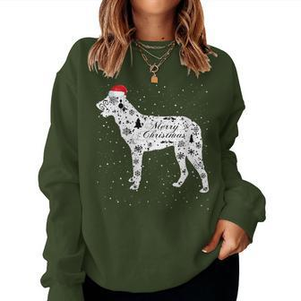 Merry Xmas Cao De Castro Laboreiro Dog Christmas Women Sweatshirt | Mazezy