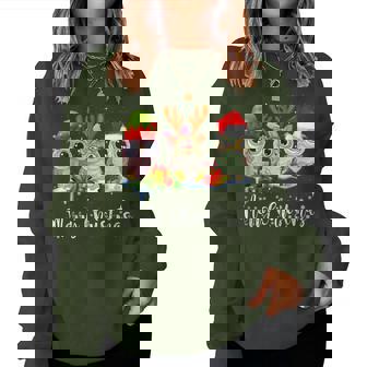 Owl Lover Christmas Owls Ugly Christmas Sweater Women Sweatshirt - Thegiftio