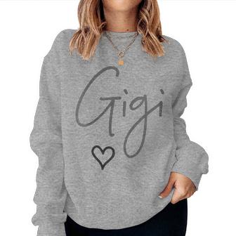 Gigi Heart T For Christmas For Grandma Women Sweatshirt - Thegiftio UK