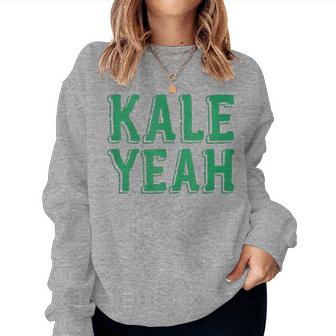 Kale Yeah Vegetarian Vegan Christmas For Mom Dad Women Sweatshirt | Mazezy