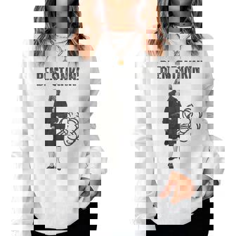 Ben Stankin’ Benjamin Franklin Farting Guy Silly Man Women Sweatshirt | Mazezy