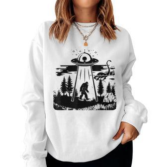 Bigfoot Alien Ufo Sasquatch Men Women UFO Women Sweatshirt | Mazezy