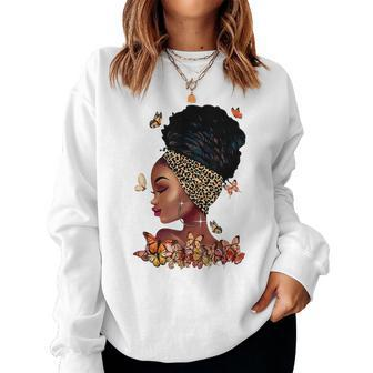 Black Girl Magic Afro Melanin Queen African American Women Sweatshirt - Seseable