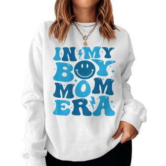 In My Boy Mom Era On Back Women Sweatshirt | Mazezy CA