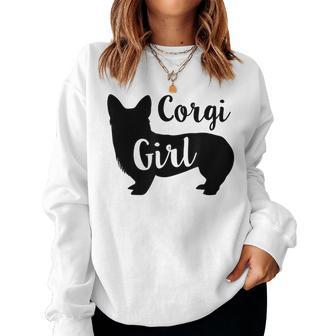 Corgi Girl T Dog Lover Pet Owner Women Women Sweatshirt | Mazezy