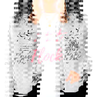 Couldnt Give A Flying Flock Flamingo Lover Flamingo Women Sweatshirt | Mazezy