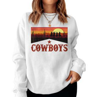 Cowboys Cowboy Killer Western Cactus Cactus Women Sweatshirt | Mazezy