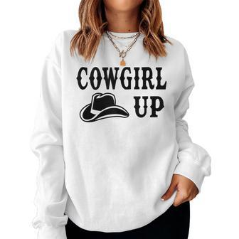 Cowgirl Boots Western Cowboy Hat Southern Horse Rodeo Ladies Rodeo Women Sweatshirt | Mazezy