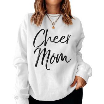 Cute Cheerleader Mother Apparel For Cheer Mom Women Sweatshirt | Mazezy