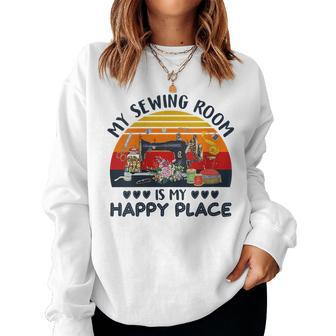 Cute Sewing Quote Sewing Machine Graphic Women Sewing Lover Women Sweatshirt | Mazezy