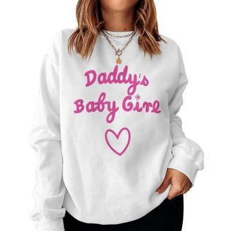 Daddy's Baby Girl T Cute Women's Ddlg Pajama Women Sweatshirt | Mazezy