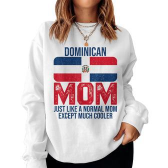 Dominican Mom Dominican Republic Flag Mother's Day Women Sweatshirt | Mazezy