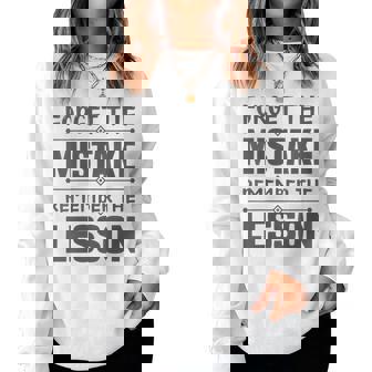 Entrepreneur - Forget The Mistake Remember The Lesson Women Sweatshirt | Mazezy
