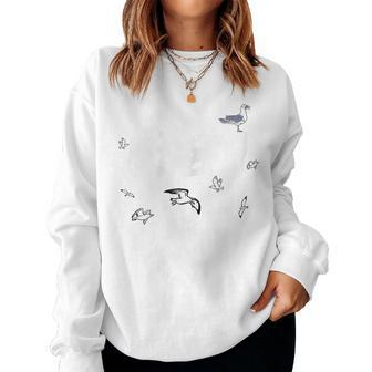 Fanny Seagull Quote 1989 For Cool Seagull Women Sweatshirt | Mazezy