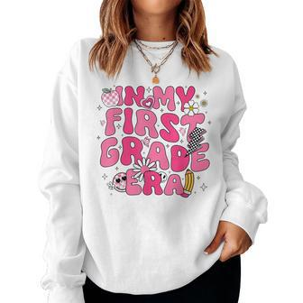 In My First Grade Era Girl Back To School 1St Grade Teacher Women Sweatshirt - Monsterry DE