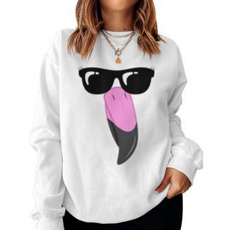 Flamingo Halloween Face Costume Lazy Women Sweatshirt | Mazezy