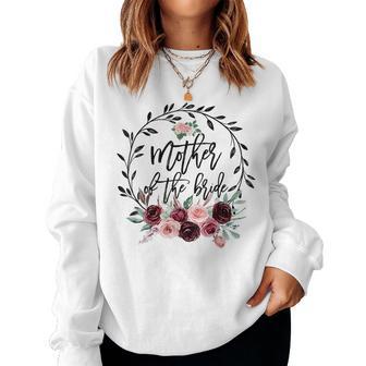 Flower Mother Of The Bride Shower Wedding Bachelorette Party Women Sweatshirt - Thegiftio UK