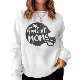 Football Mom American Football Proud Supportive Mom Women Sweatshirt | Mazezy