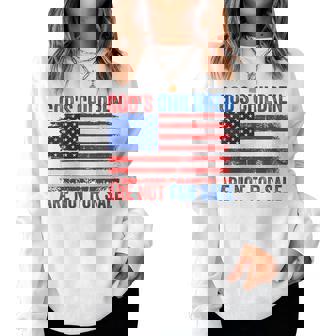 Gods Children Are Not For Sale Women Sweatshirt | Mazezy