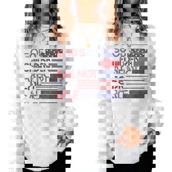 Gods Children Are Not For Sale Women Sweatshirt | Mazezy