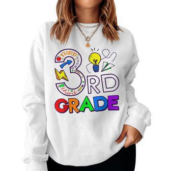 Going To 3Rd Grade Teacher Squad And Third Grade Boys Girls Women Crewneck Graphic Sweatshirt - Monsterry CA