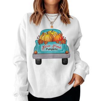 Halloween Fall Pumpkinstruck Fall Women Sweatshirt | Mazezy