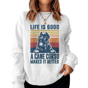 Italian Mastiff For Women Men Dog Dad Mom Cane Corso Women Sweatshirt | Mazezy