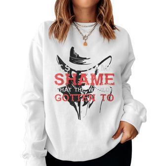 It's A Damn Shame What The Worlds Gotten To Outfit Women Sweatshirt - Seseable
