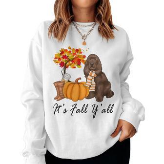 Its Fall Yall Fall For Boykin Spaniel Women Sweatshirt | Mazezy