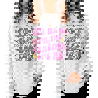 Its Me Hi Im The Teacher Its Me Back To School Retro Women Sweatshirt | Seseable UK