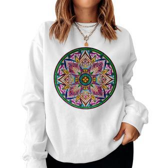 Judith Molina's Mandala Women Sweatshirt | Mazezy