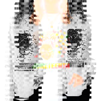 Junenth Women Remembering My Ancestors Junenth Women Sweatshirt | Mazezy