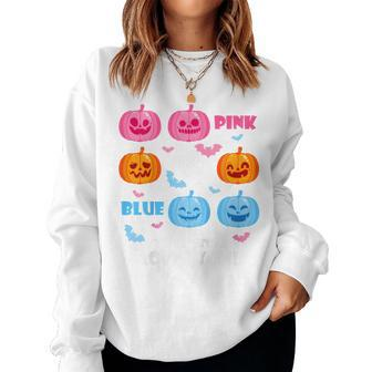 Kids Halloween Gender Reveal Your Sister Loves You Fall Theme For Sister Women Sweatshirt | Mazezy