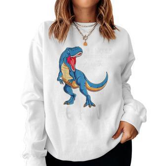 Be Kind Dinosaur T Rex Stop Bullying Unity Day Wear Orange Women Sweatshirt - Seseable