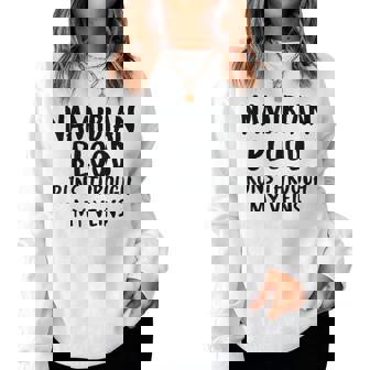 Namibian Blood Runs Through My Veins Novelty Sarcastic Word Women Sweatshirt - Seseable