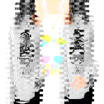 Neon Pink Girls Clothing Glow Dark Party Women Glow Party Women Sweatshirt | Mazezy