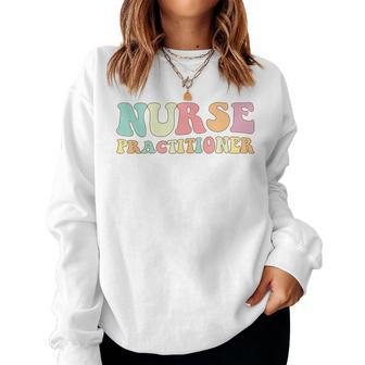 Np Nurse Nurse Practitioner Nurses Day Women Crewneck Graphic Sweatshirt | Seseable UK