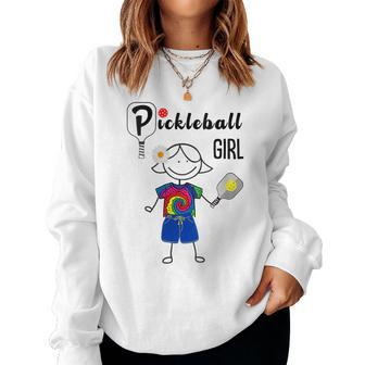 Pickleball Girl - Pickleball Paddleball Lovers Women Sweatshirt | Mazezy