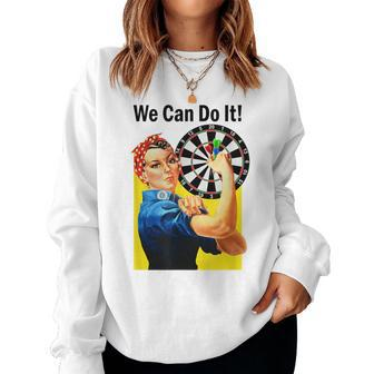 We Can Do It Rosie Darts Women's Feminist Women Sweatshirt - Thegiftio UK