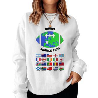 Rugby Supporter 2023 France Black Women Sweatshirt - Monsterry