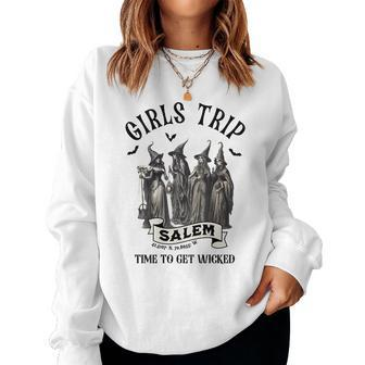 Salem Girls Trip Halloween Women Sweatshirt | Mazezy