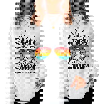 Schools Out For Summer Vacation Teachers Kids Women Sweatshirt | Mazezy